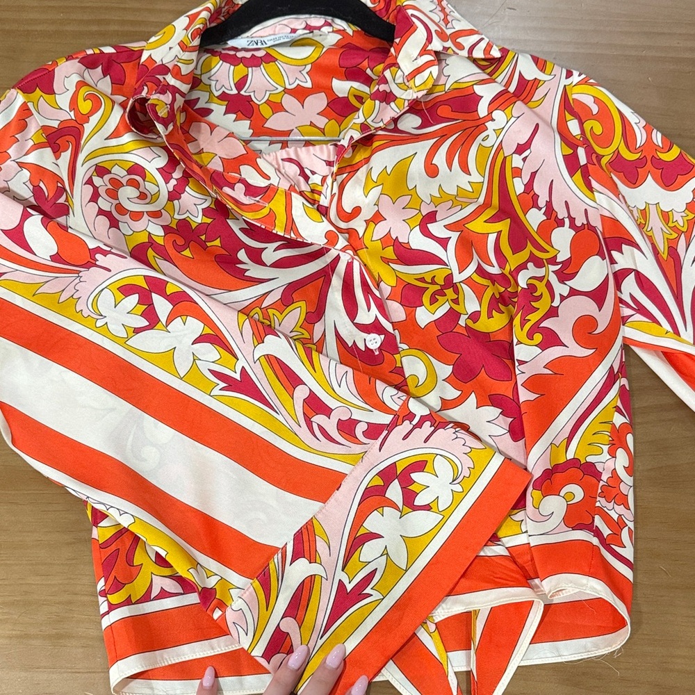 Zara Multicolor Floral Shirt